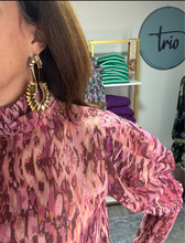 Load image into Gallery viewer, Muted Purple and Blush Long Sleeve Top
