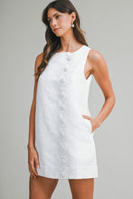 Load image into Gallery viewer, White Scalloped Mini Dress
