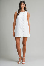 Load image into Gallery viewer, White Scalloped Mini Dress
