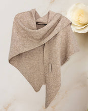 Load image into Gallery viewer, Cashmere-Blend Knit Triangle Scarf
