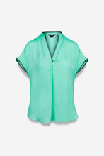 Load image into Gallery viewer, Whipstitch Drop Shoulder Regular Blouse
