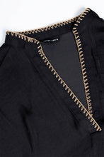 Load image into Gallery viewer, Whipstitch Drop Shoulder Regular Blouse
