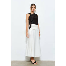 Load image into Gallery viewer, Asymmetric Drape Ring Detail Top
