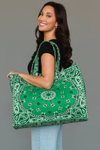 Load image into Gallery viewer, Green Bandana Tote
