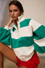 Load image into Gallery viewer, Green Everly Striped Pullover
