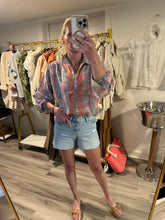 Load image into Gallery viewer, Light Blue Mid Rise Denim Shorts
