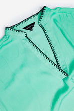Load image into Gallery viewer, Whipstitch Drop Shoulder Regular Blouse

