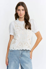 Load image into Gallery viewer, Embroidered Short Sleeve Blouse
