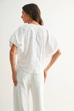 Load image into Gallery viewer, Embroidered White Cotton Blouse
