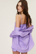 Load image into Gallery viewer, Mini Dress with Collared Button Down Shirt Set
