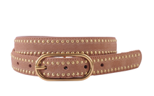 Load image into Gallery viewer, Stud Lined Suede Belt
