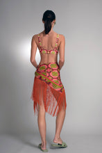 Load image into Gallery viewer, Coral Silk Fringe Wrap
