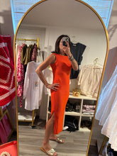 Load image into Gallery viewer, Orange Knit Tank Dress
