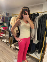 Load image into Gallery viewer, Hot Pink Split Hem Pants
