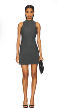 Load image into Gallery viewer, Charcoal Drop Waist Sweater Dress
