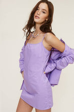 Load image into Gallery viewer, Mini Dress with Collared Button Down Shirt Set
