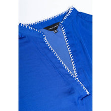 Load image into Gallery viewer, Whipstitch Drop Shoulder Regular Blouse

