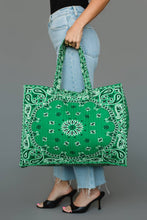 Load image into Gallery viewer, Green Bandana Tote
