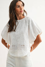 Load image into Gallery viewer, Embroidered White Cotton Blouse
