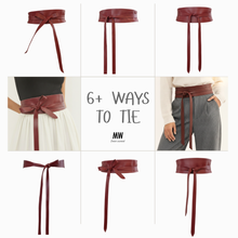 Load image into Gallery viewer, Obi Wrap Genuine Leather Belt
