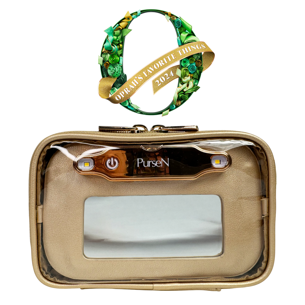 Gold Lighted Mirror Case