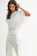 Load image into Gallery viewer, Embroidered White Cotton Blouse
