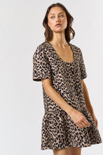 Load image into Gallery viewer, LEOPARD PRINT RUFFLED MINI DRESS
