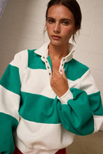 Load image into Gallery viewer, Green Everly Striped Pullover
