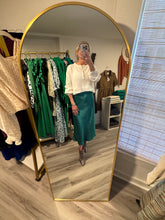 Load image into Gallery viewer, Emerald Green Satin Slip skirt
