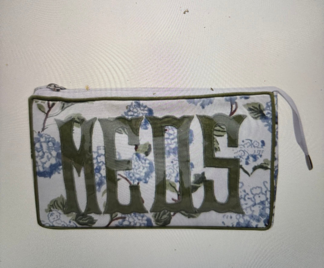 Monogrammed Vinyl Travel Bag