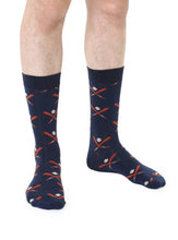 Load image into Gallery viewer, Men’s Navy Baseball Socks
