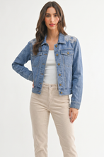Load image into Gallery viewer, Western Embellished Denim Jacket

