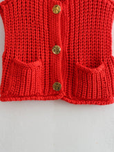 Load image into Gallery viewer, Chunky Knit Button Front Vest
