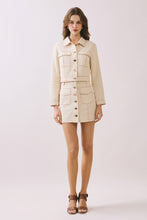 Load image into Gallery viewer, Contrast Stitching Detail High Waisted Mini Skirt
