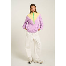 Load image into Gallery viewer, Bold Color block Button Up Pullover
