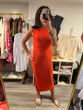 Load image into Gallery viewer, Orange Knit Tank Dress
