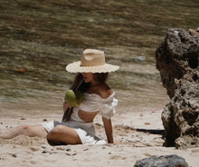 Load image into Gallery viewer, Nalu Wide Brimmed Straw Hat
