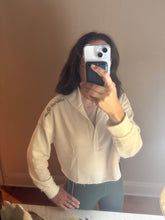 Load image into Gallery viewer, Custom Mardi Gras V neck Hoodie Sweatshirt with raw hem
