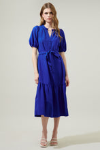 Load image into Gallery viewer, COBALT BLUE BUTTON FRONT DRESS
