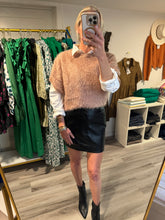 Load image into Gallery viewer, Dark Blush Open Knit Sweater

