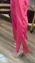 Load image into Gallery viewer, Hot Pink Split Hem Pants
