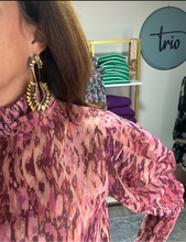 Load image into Gallery viewer, Muted Purple and Blush Long Sleeve Top
