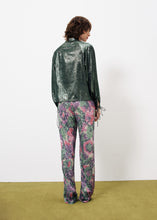 Load image into Gallery viewer, Green Metallic Blouse
