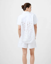 Load image into Gallery viewer, White Poplin Shirt with Back Embroidery Detail
