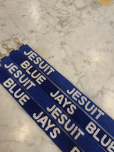 Load image into Gallery viewer, JESUIT and BLUE JAYS beaded purse strap
