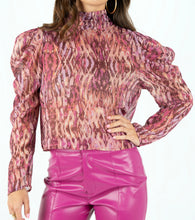 Load image into Gallery viewer, Muted Purple and Blush Long Sleeve Top
