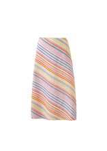 Load image into Gallery viewer, Multi Colored Stripe Bias Cut Skirt
