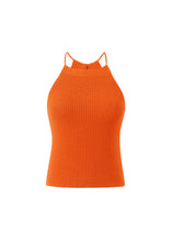 Load image into Gallery viewer, Orange Tie Back Sweater Tank
