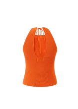 Load image into Gallery viewer, Orange Tie Back Sweater Tank
