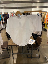 Load image into Gallery viewer, White Poplin Shirt with Back Embroidery Detail
